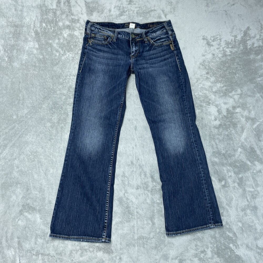 Silver Jeans Women's W30/L29 Boot Cut Blue Cotton Blend H1179